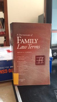 A Dictionary Of Family Law Terms