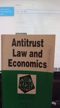 Antitrust Law And Economics In A Nut Shell Fifth Edition