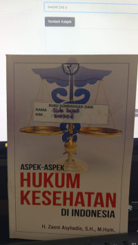 Aspek-Aspek Hukum Kesehatan Di Indonesia