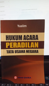 Hukum Acara Peradilan Tata Usaha Negara
