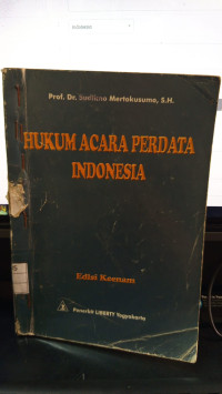 Hukum Acara Perdata Indonesia Edisi Keenam