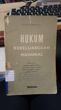 Hukum Kekeluargaan Nasional Tjetakan Ke-2