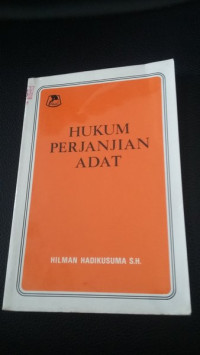 Hukum Penjanjian Adat