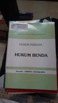 Hukum Perdata : Hukum Benda