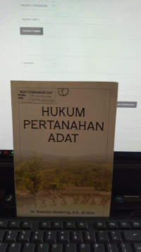 Hukum Pertanahan Adat