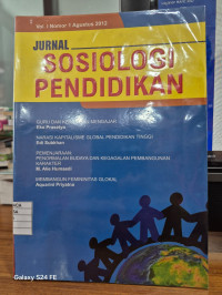 Jurnal Sosiologi Pendidikan
