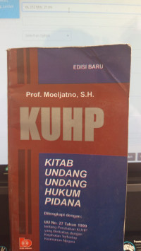 KUHP Kitab Undang-Undang Hukum Pidana 2016