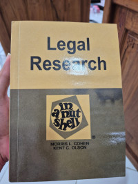 Legal Research In A Nutshell