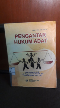 Pengantar Hukum Adat