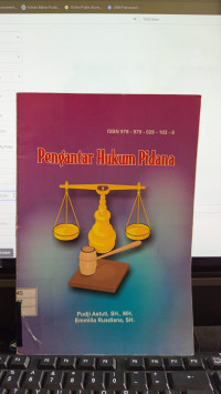 Pengantar Hukum Pidana