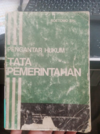 Pengantar Hukum Tata Pemerintahan