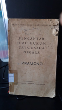 Pengantar Ilmu Hukum Tata - Usaha Negara