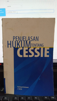 Penjelasan Hukum Tentang Cessie