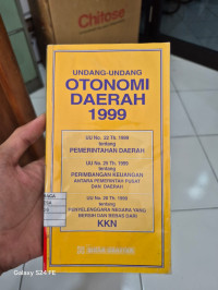 Undang-Undang Otonomi Daerah 1999